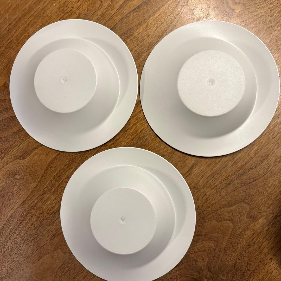 【ARAS】 深皿スクープ中５枚＆小皿スロープ５枚＆デザートフォーク5本