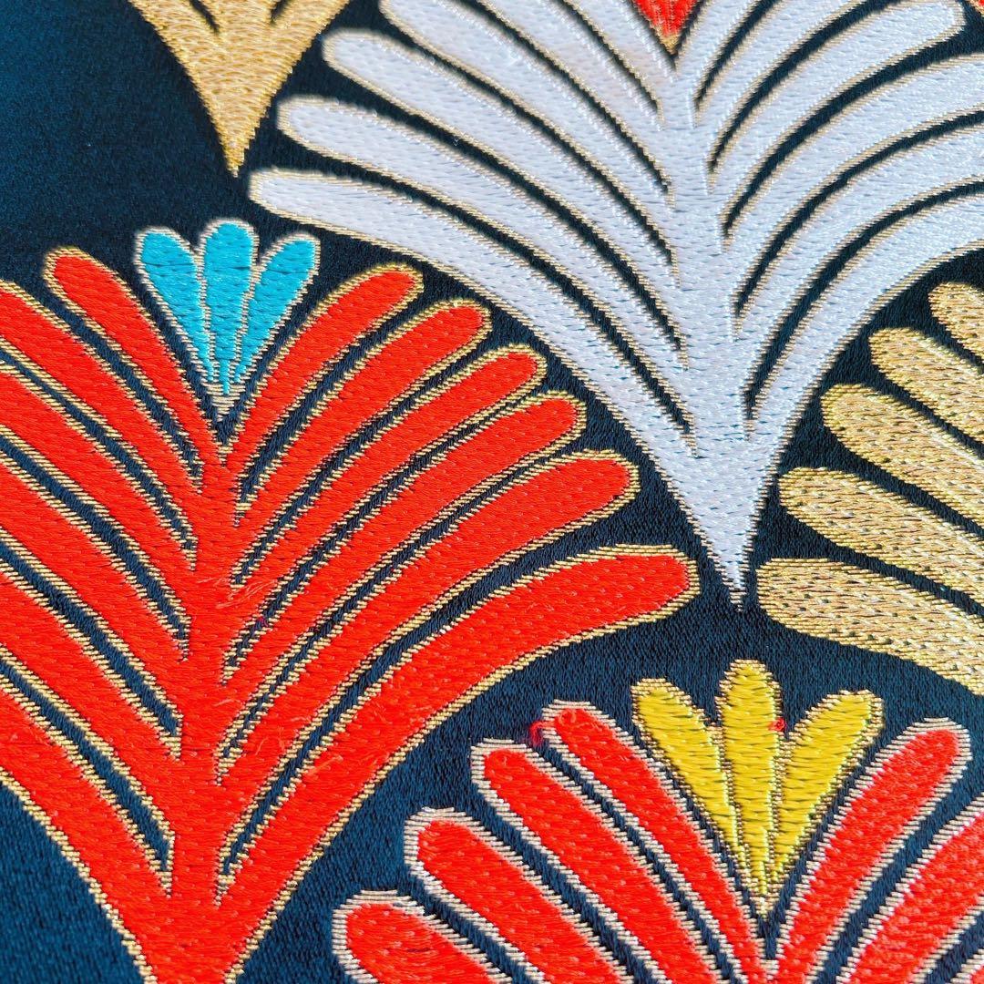 七五三　7歳　女の子　着物フルセット　小物セット　赤×黒♡すぐ着れます　5241