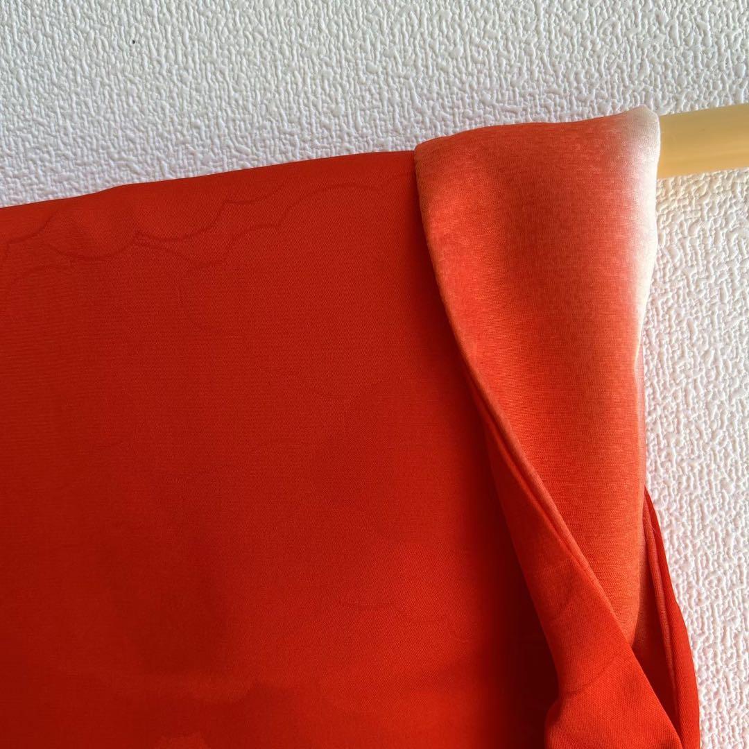 七五三　7歳　女の子　着物フルセット　小物セット　赤×黒♡すぐ着れます　5241