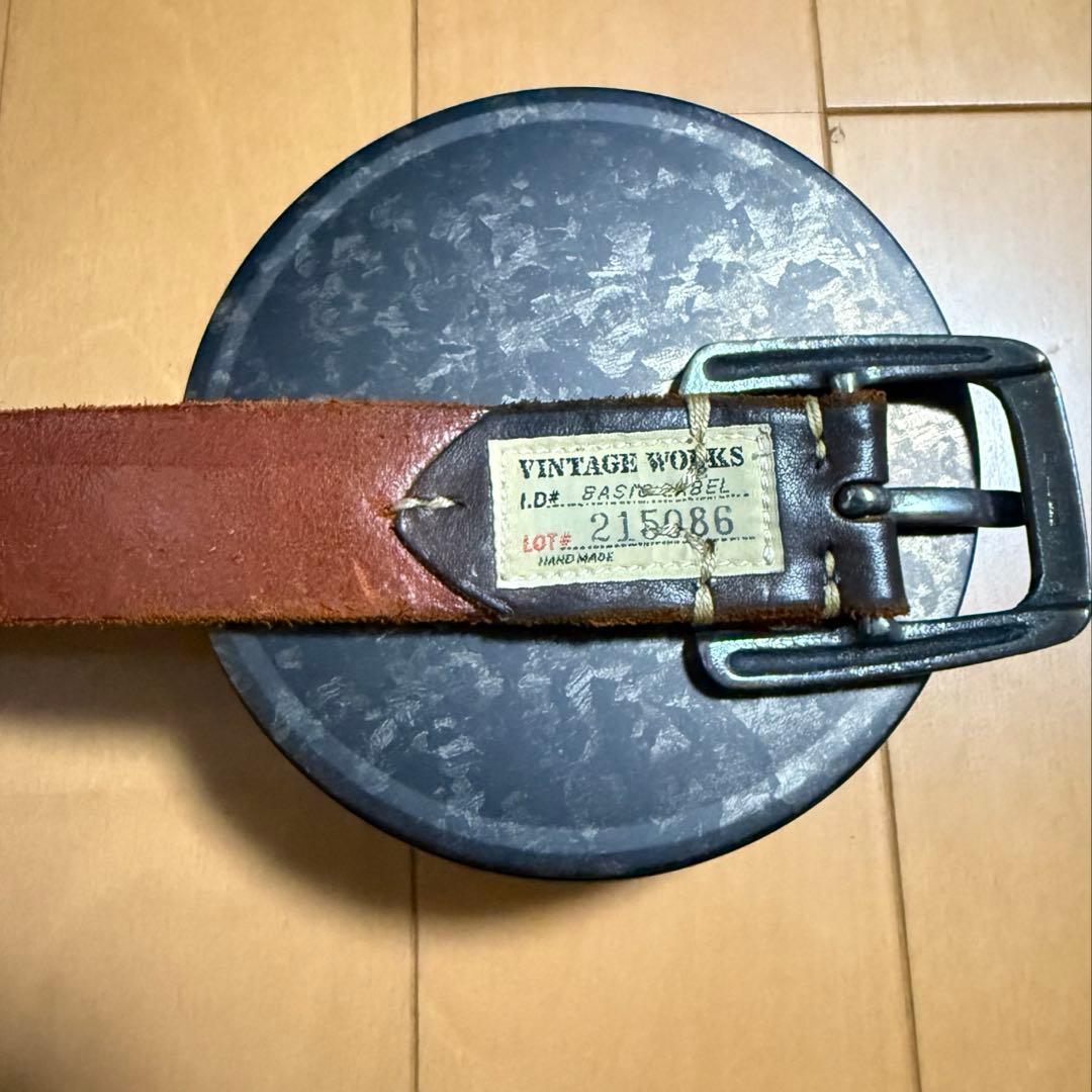 ビンテージワークス　Vintage Works ベルト　茶芯