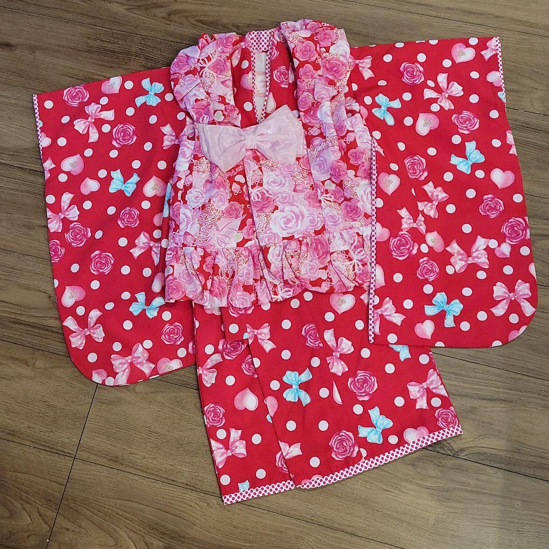 七五三 女の子 和服 着物 3歳 被布 セット