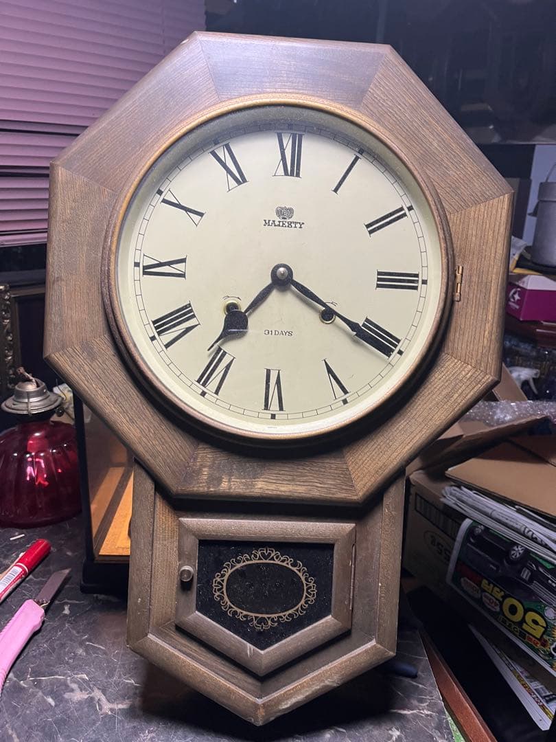 タケダゼンマイ振り子時計、タケダ時計、マジェスティ ゼンマイ振り子時計、昭和