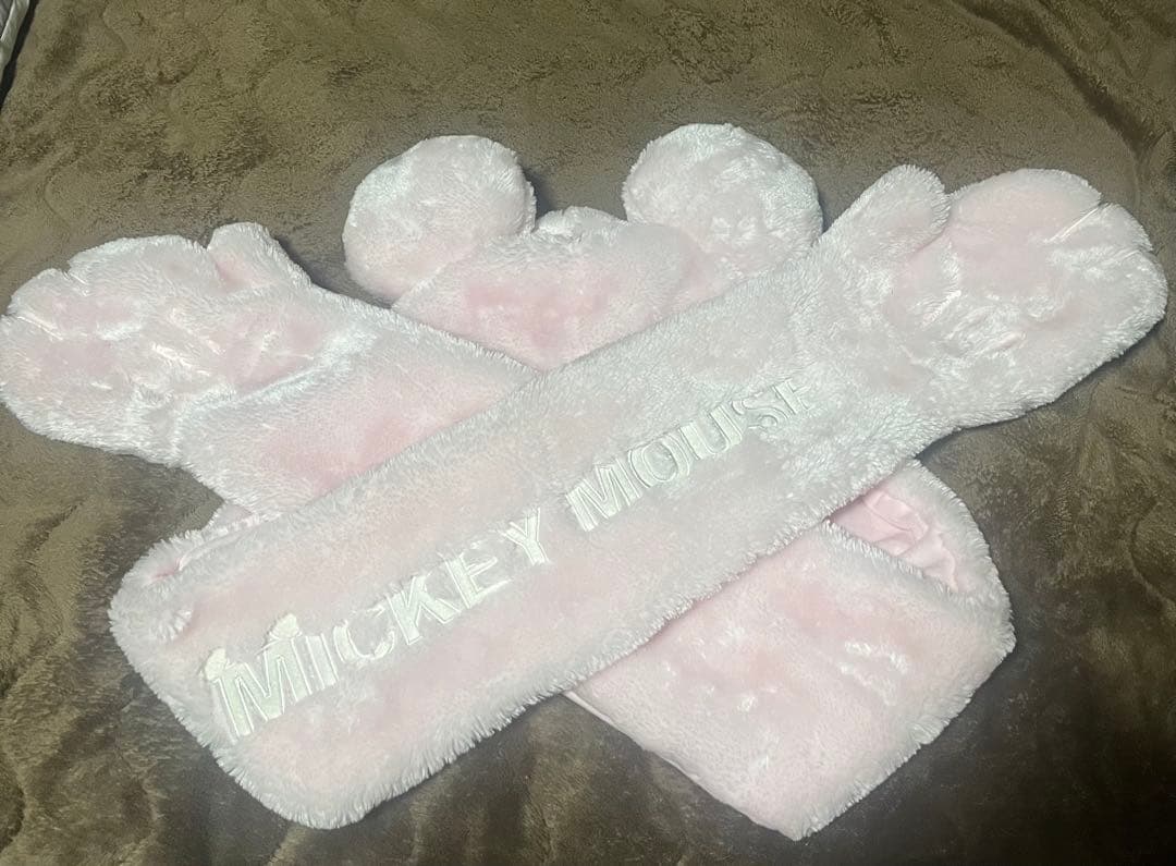 ミッキー ピンクマフラー ファンキャップ