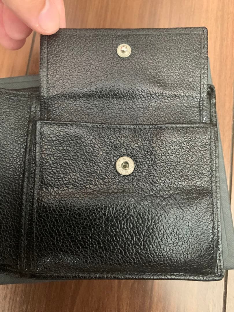 【最終価格】【美品】【BVLGARI】ブルガリ　二つ折り財布　ブラック