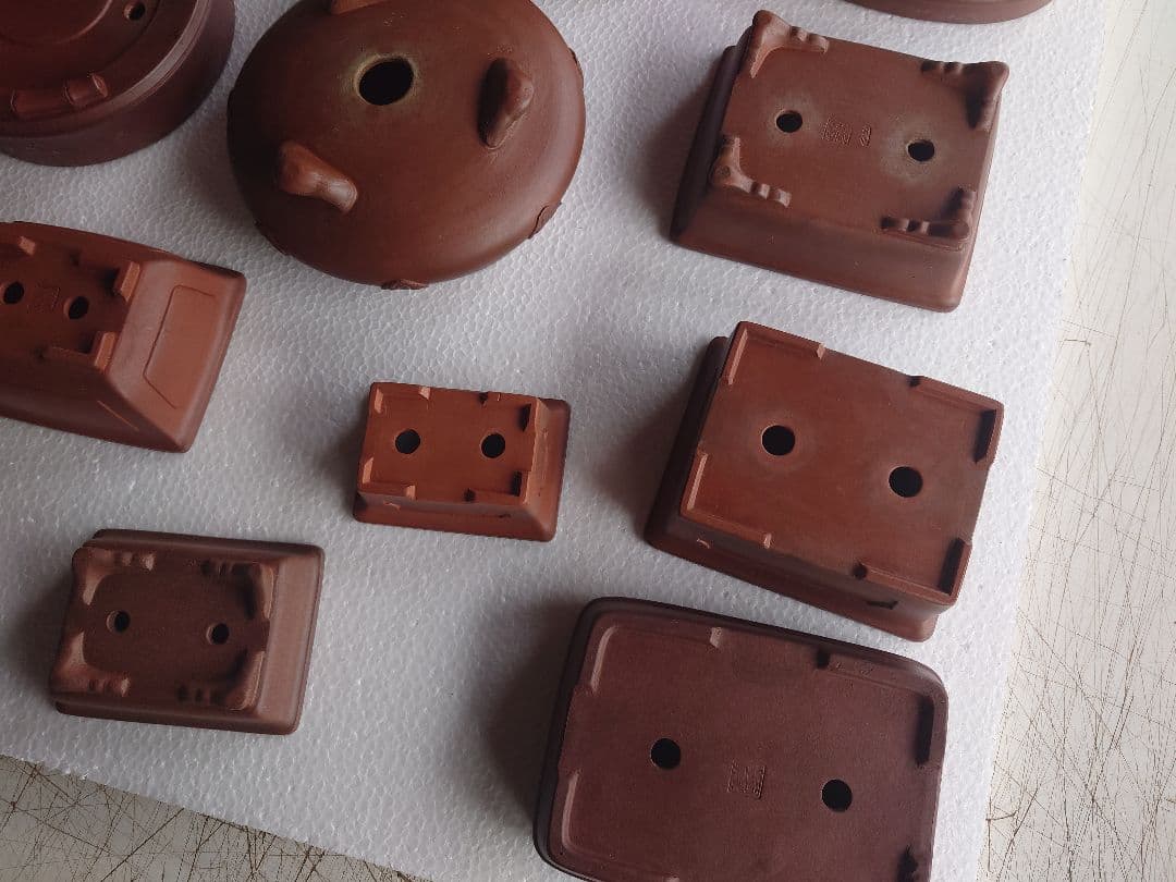 盆栽鉢　支那鉢　中国鉢　中国宜興　13鉢セット