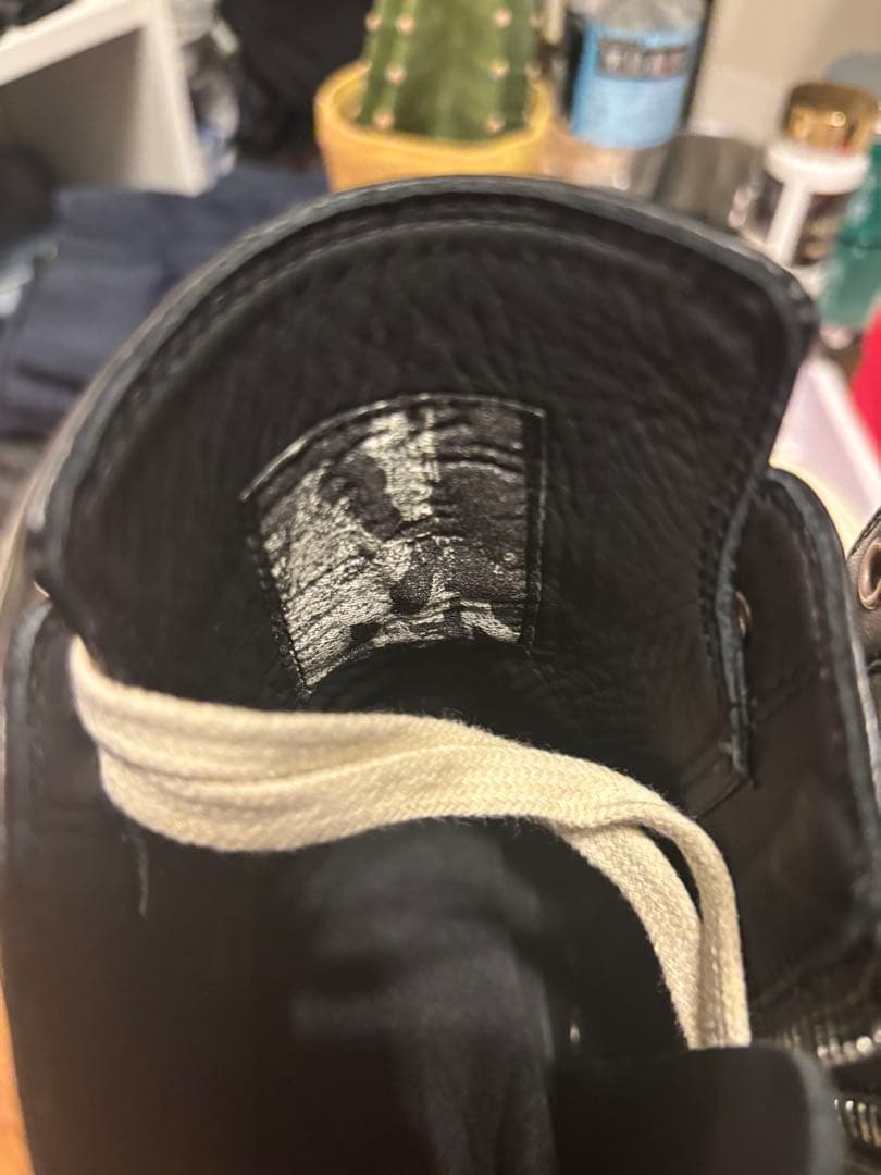 美品 リックオウエンス メガバンパー レザー Rick Owens ラモーンズ