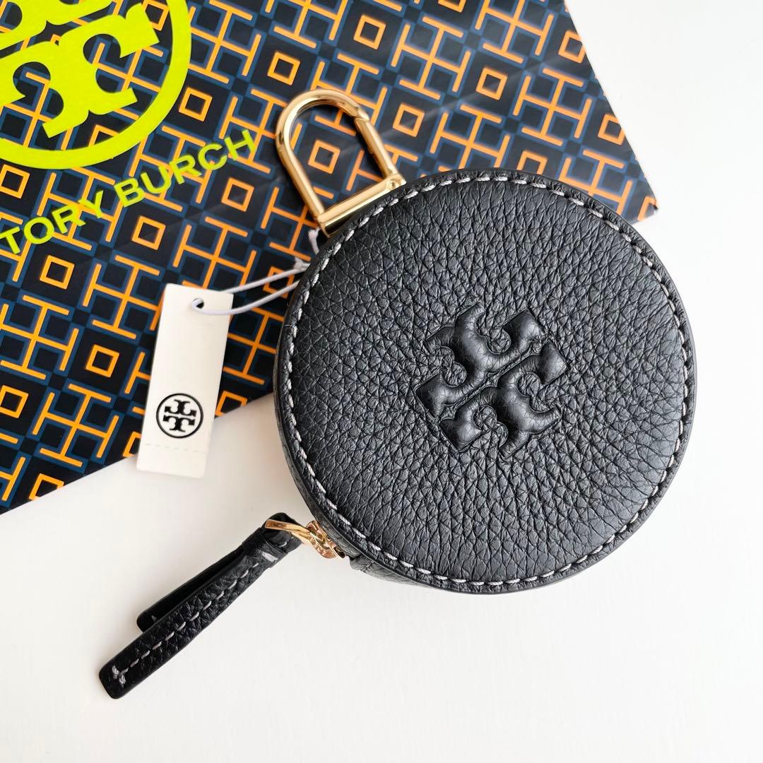 トリーバーチ バッグチャーム ポーチ 小物入れ レザー ロゴ テア 新品