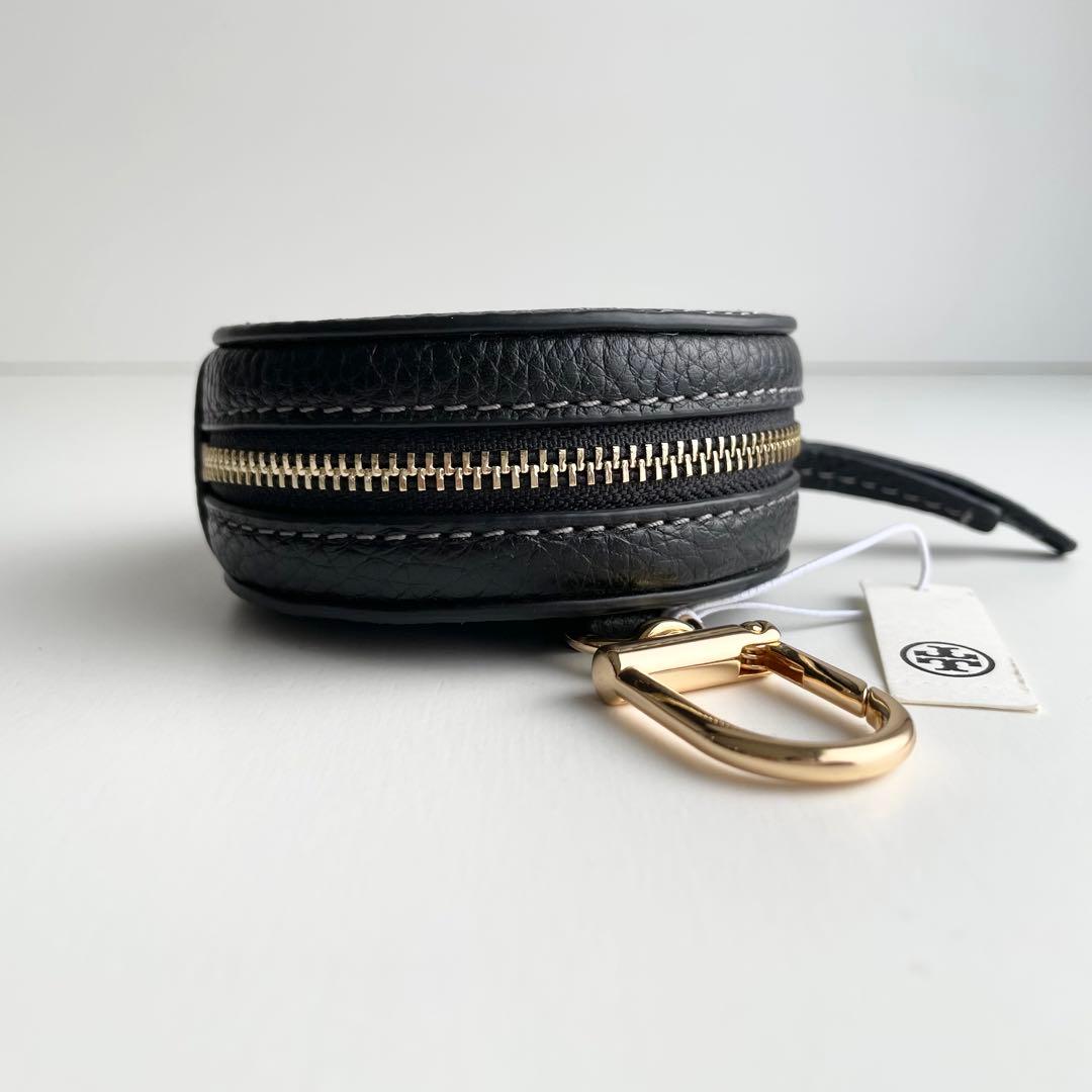 トリーバーチ バッグチャーム ポーチ 小物入れ レザー ロゴ テア 新品