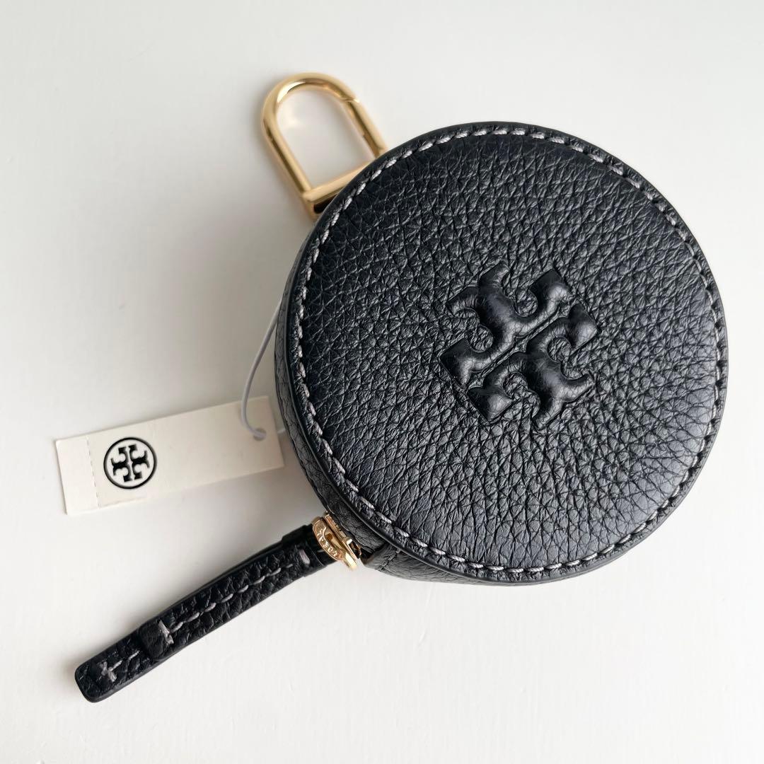 トリーバーチ バッグチャーム ポーチ 小物入れ レザー ロゴ テア 新品