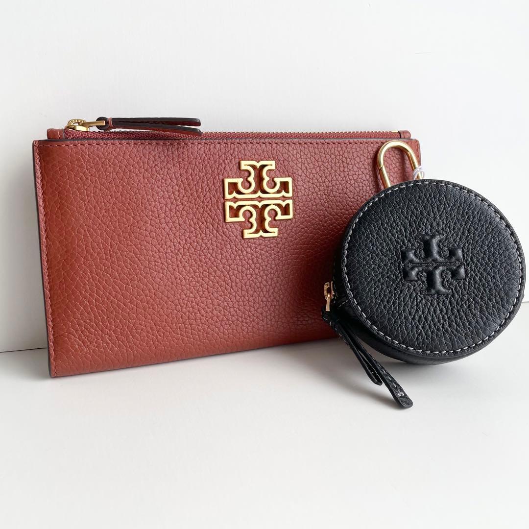 トリーバーチ バッグチャーム ポーチ 小物入れ レザー ロゴ テア 新品