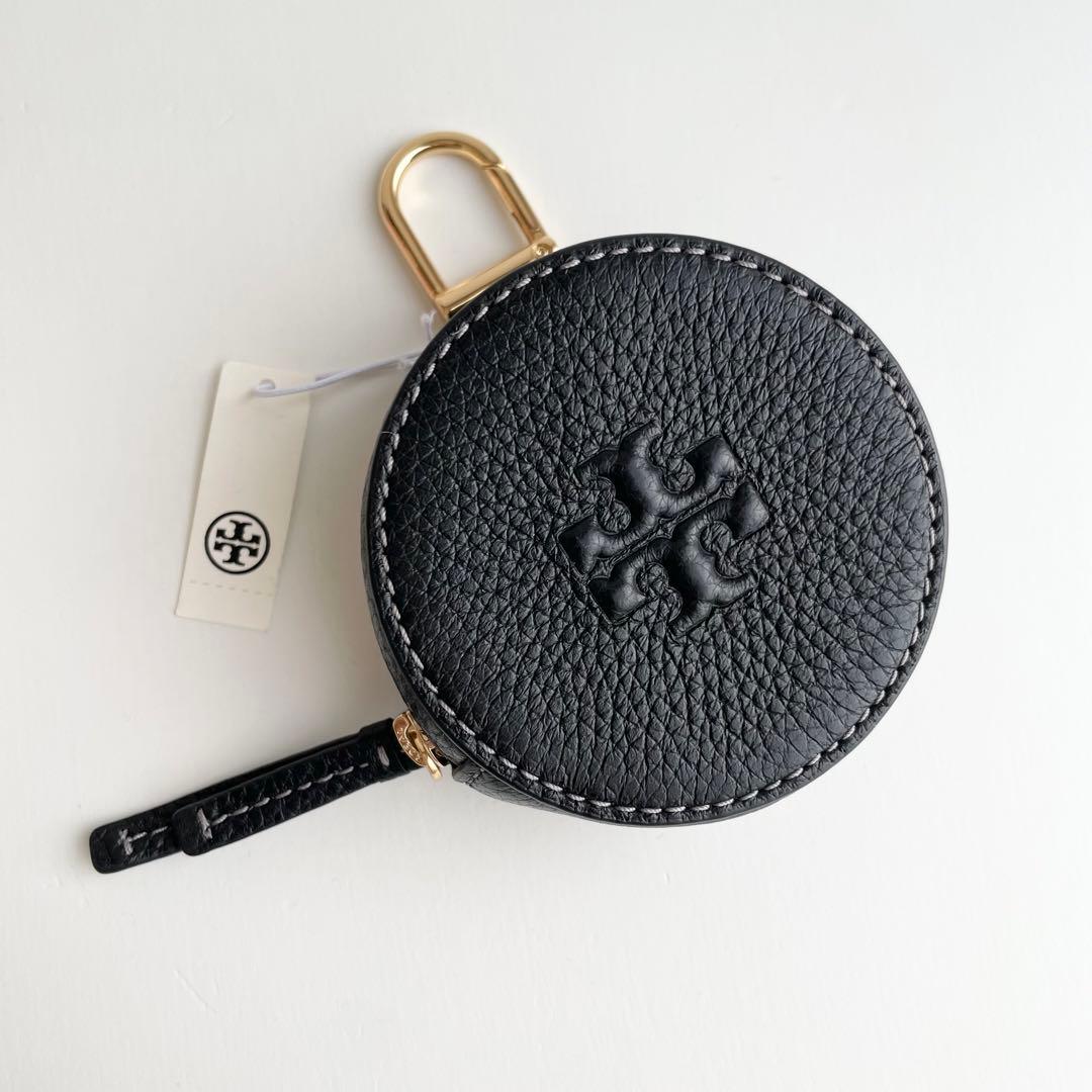 トリーバーチ バッグチャーム ポーチ 小物入れ レザー ロゴ テア 新品