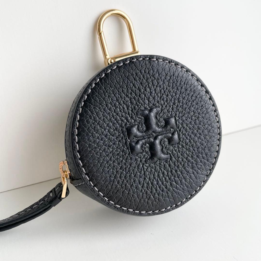 トリーバーチ バッグチャーム ポーチ 小物入れ レザー ロゴ テア 新品