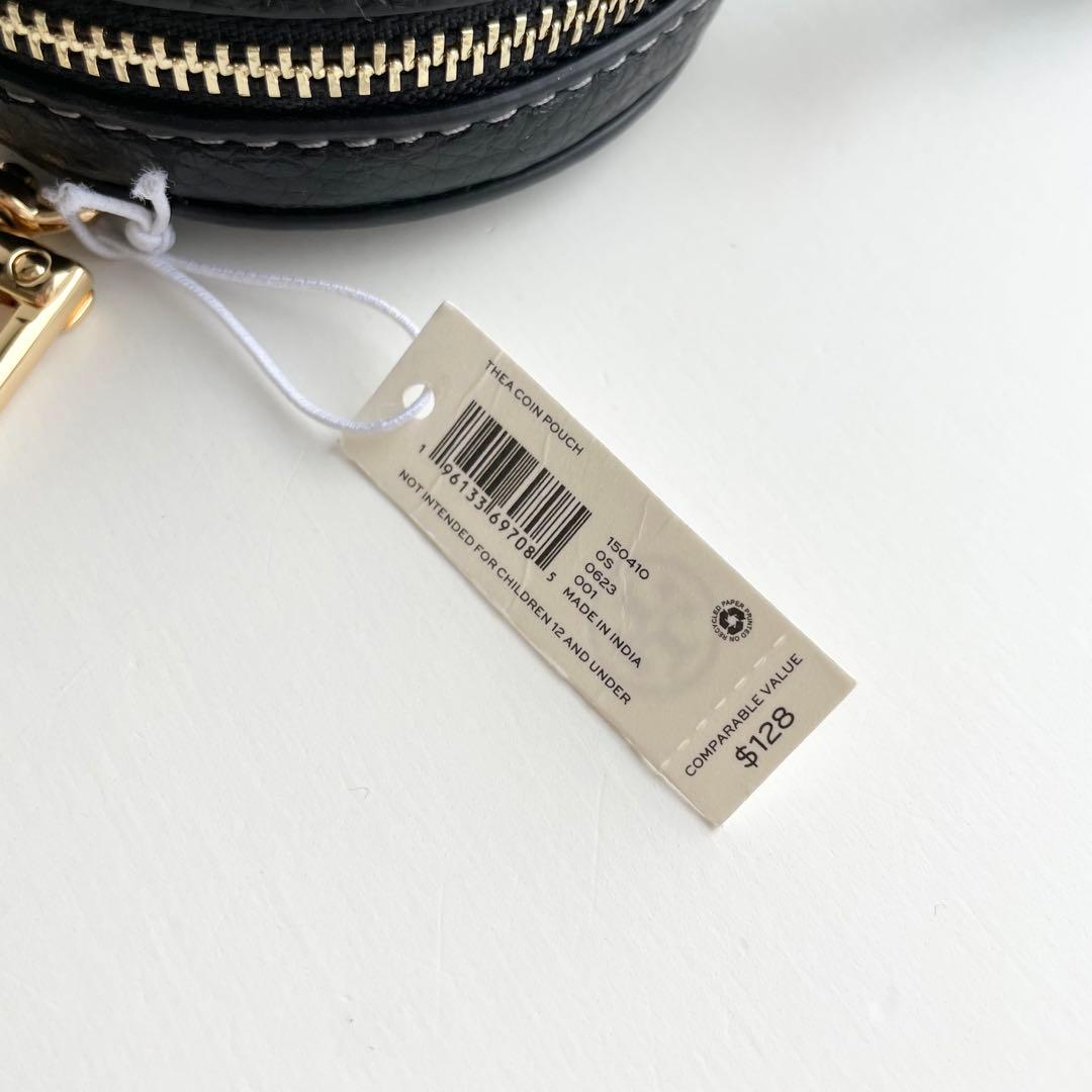 トリーバーチ バッグチャーム ポーチ 小物入れ レザー ロゴ テア 新品