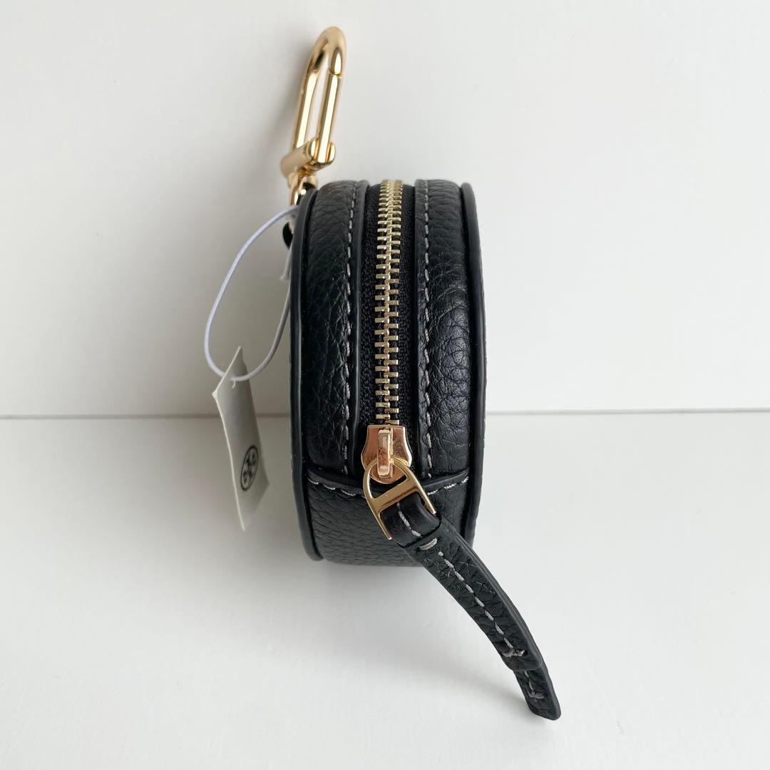 トリーバーチ バッグチャーム ポーチ 小物入れ レザー ロゴ テア 新品