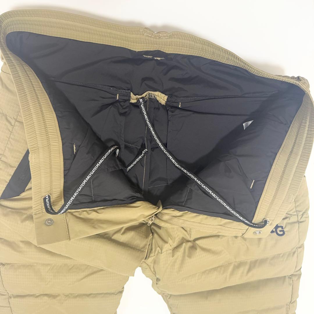 パーリーゲイツ　パンツ　中綿　ストレッチ　ベージュ　防寒　サイズ6　メンズ