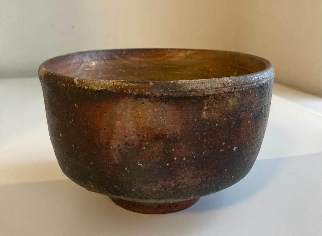 備前焼　藤田龍司作　茶碗