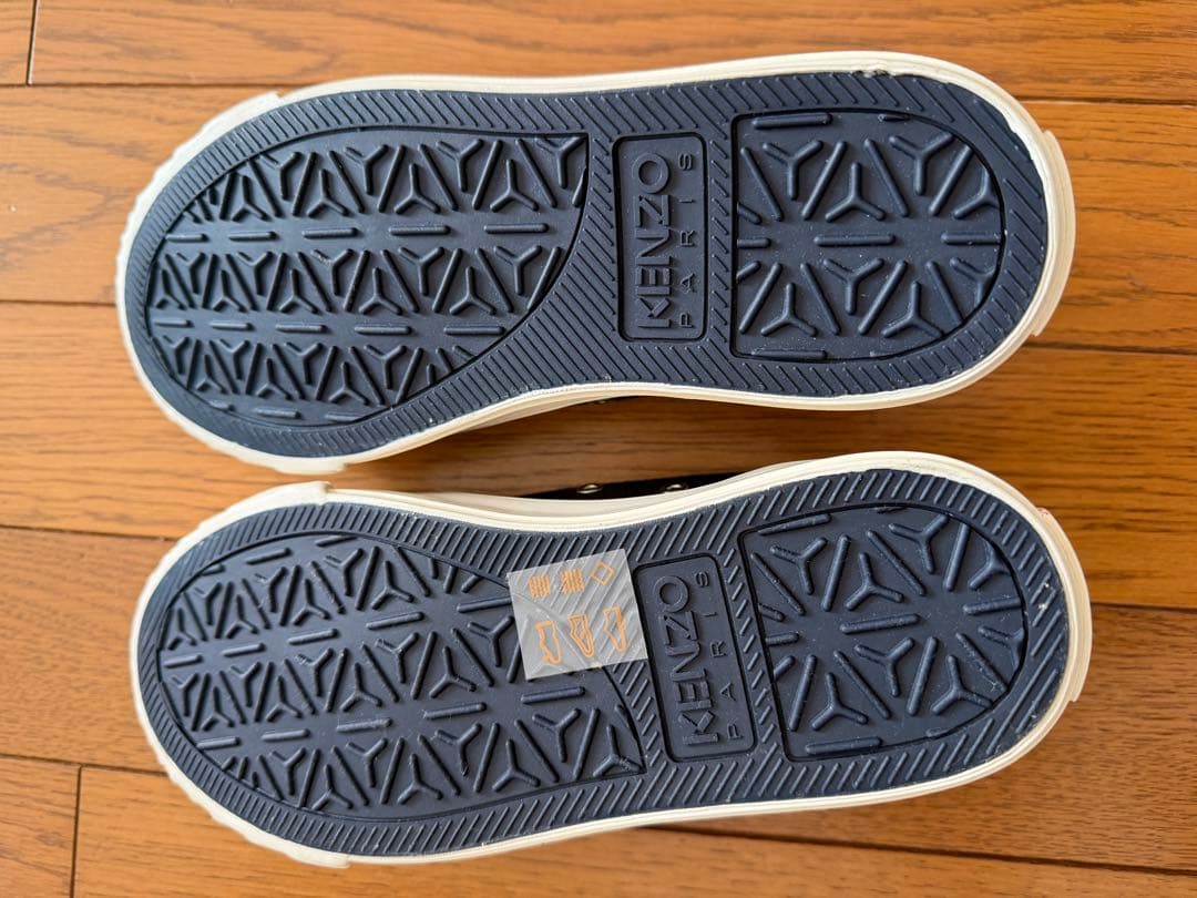 新品未使用！KENZO トラプリント スニーカー 黒/白 サイズ36