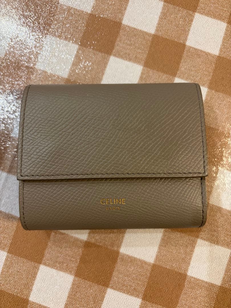 CELINE グレー 二つ折り財布
