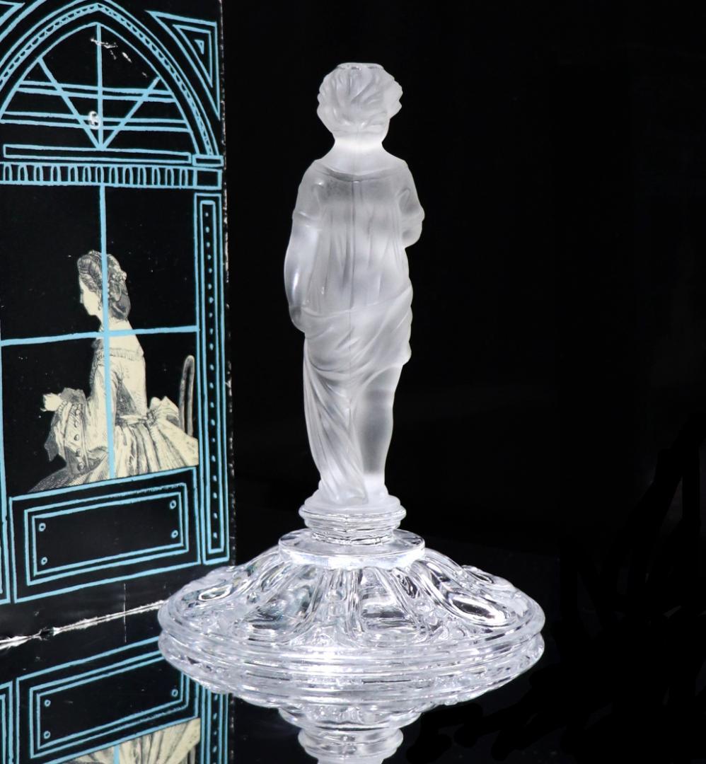 オールド・バカラ 極稀少 1878年頃 子供 フロスト加工 大型 置物 立体像