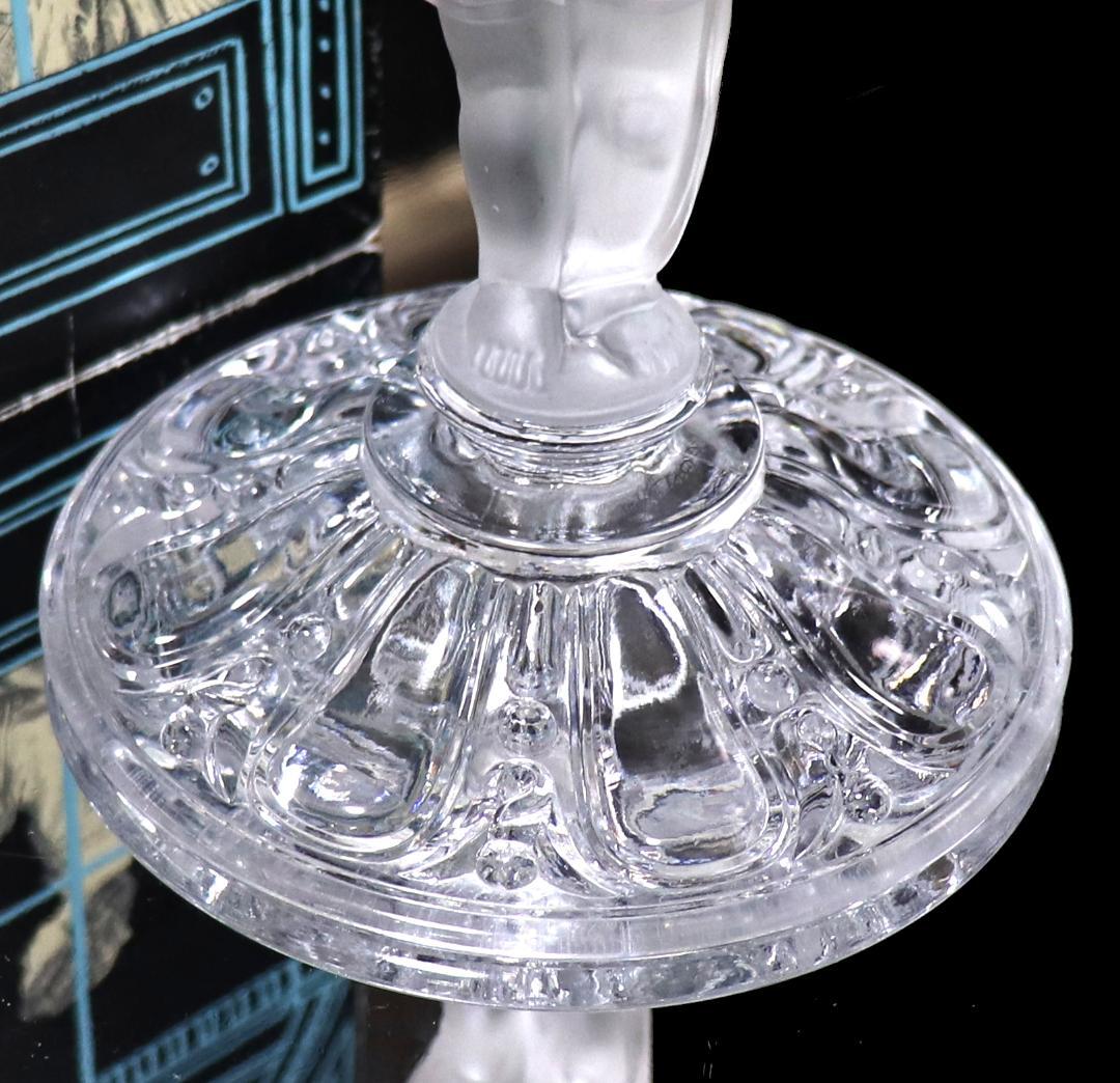 オールド・バカラ 極稀少 1878年頃 子供 フロスト加工 大型 置物 立体像