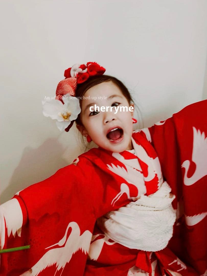 c*a様 七五三　七五三髪飾り　ヘッドドレス　着物髪飾り　リメイク髪飾り015