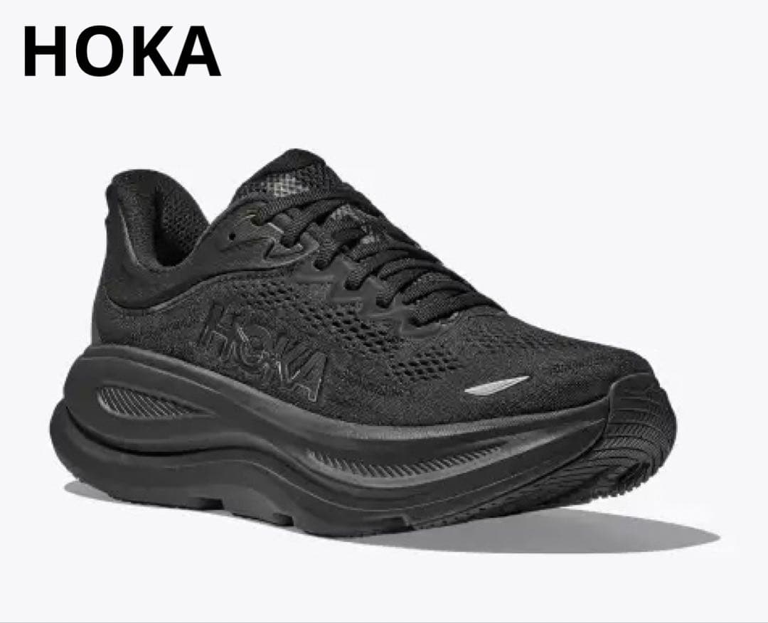 美品　ホカ　HOKA　レディース　W BONDI9　シューズ　24cm　ブラック