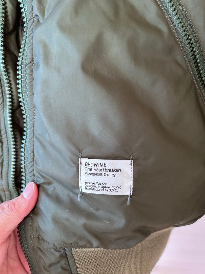 BEDWIN & The ベドウィン MA-1サイズ2オリーブ