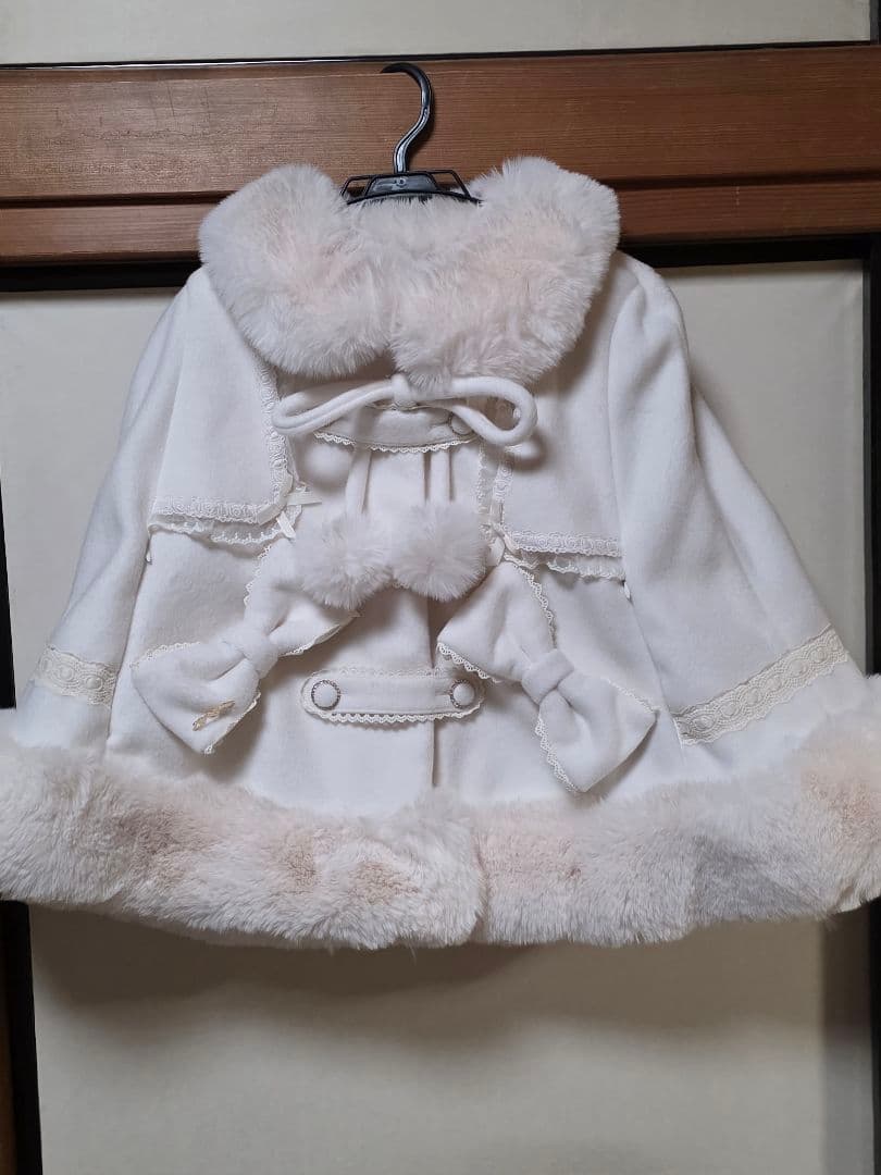 ૮*ა様 lizlisa シャギーツインリボンポンチョ