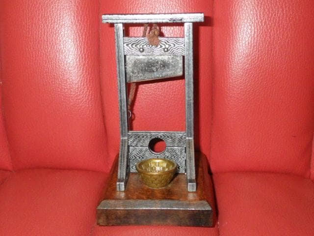 ギロチン★オブジェ★置物★シガーカッター★スーベニア★ビンテージ★悪趣味★