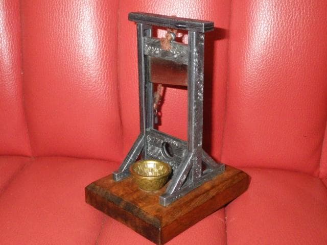 ギロチン★オブジェ★置物★シガーカッター★スーベニア★ビンテージ★悪趣味★