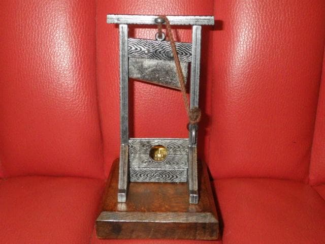 ギロチン★オブジェ★置物★シガーカッター★スーベニア★ビンテージ★悪趣味★