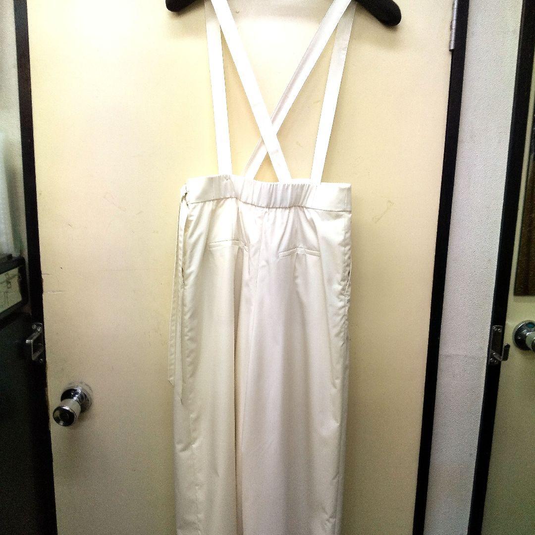 最終大サービスです‼️ LOUNIE 新品 オフホワイト サスペンダー付きパンツ