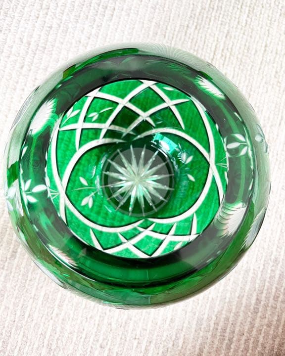 切子　花瓶　ガラス細工