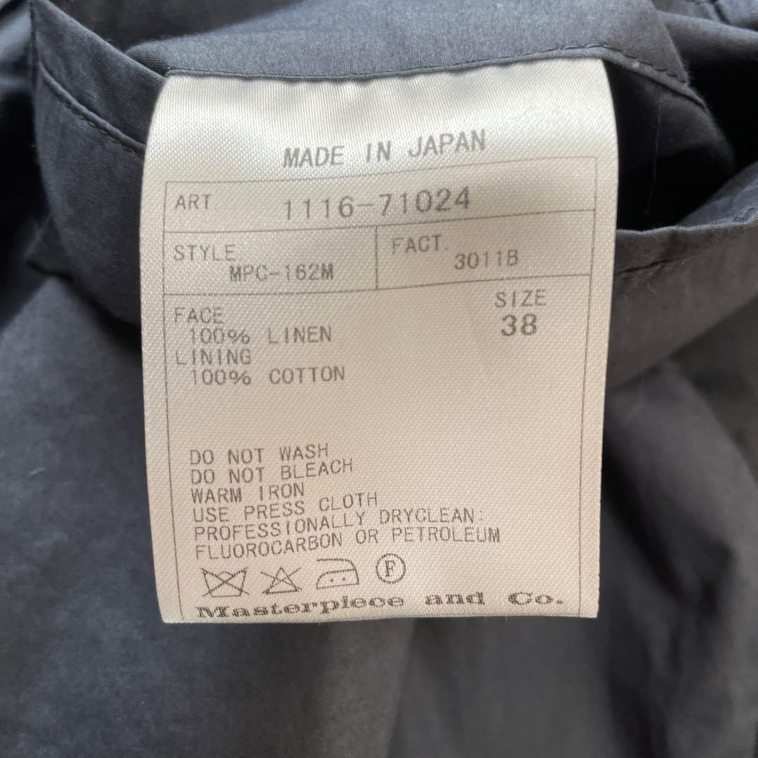 SCYE サイ　リネン　スプリングコート　ネイビー