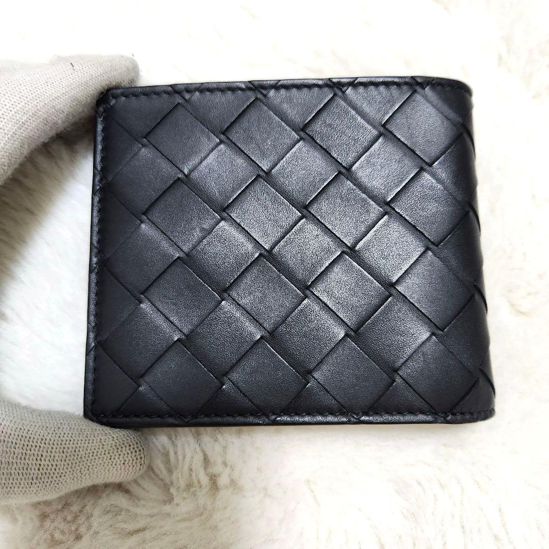 ✨未使用級　付属品あり✨ボッテガ　二つ折り　お札入れ　バイカラー　RFID搭載