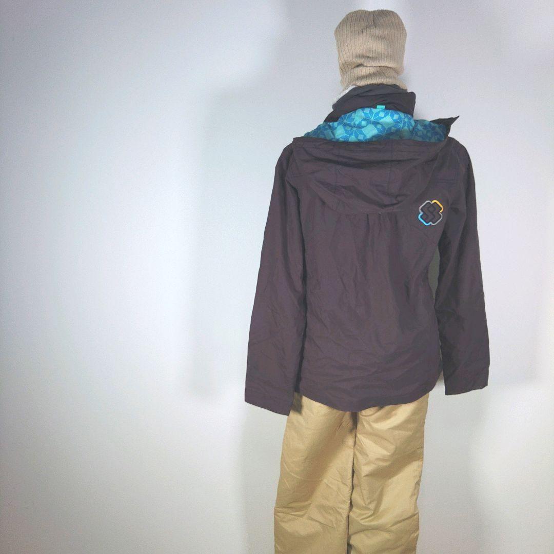 フェニックス　レディース　スノーボードウェア　M　ブラウン　ベージュ　ニット帽