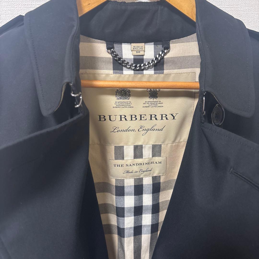 BURBERRY トレンチコート ブラック THE SANDRINGHAM