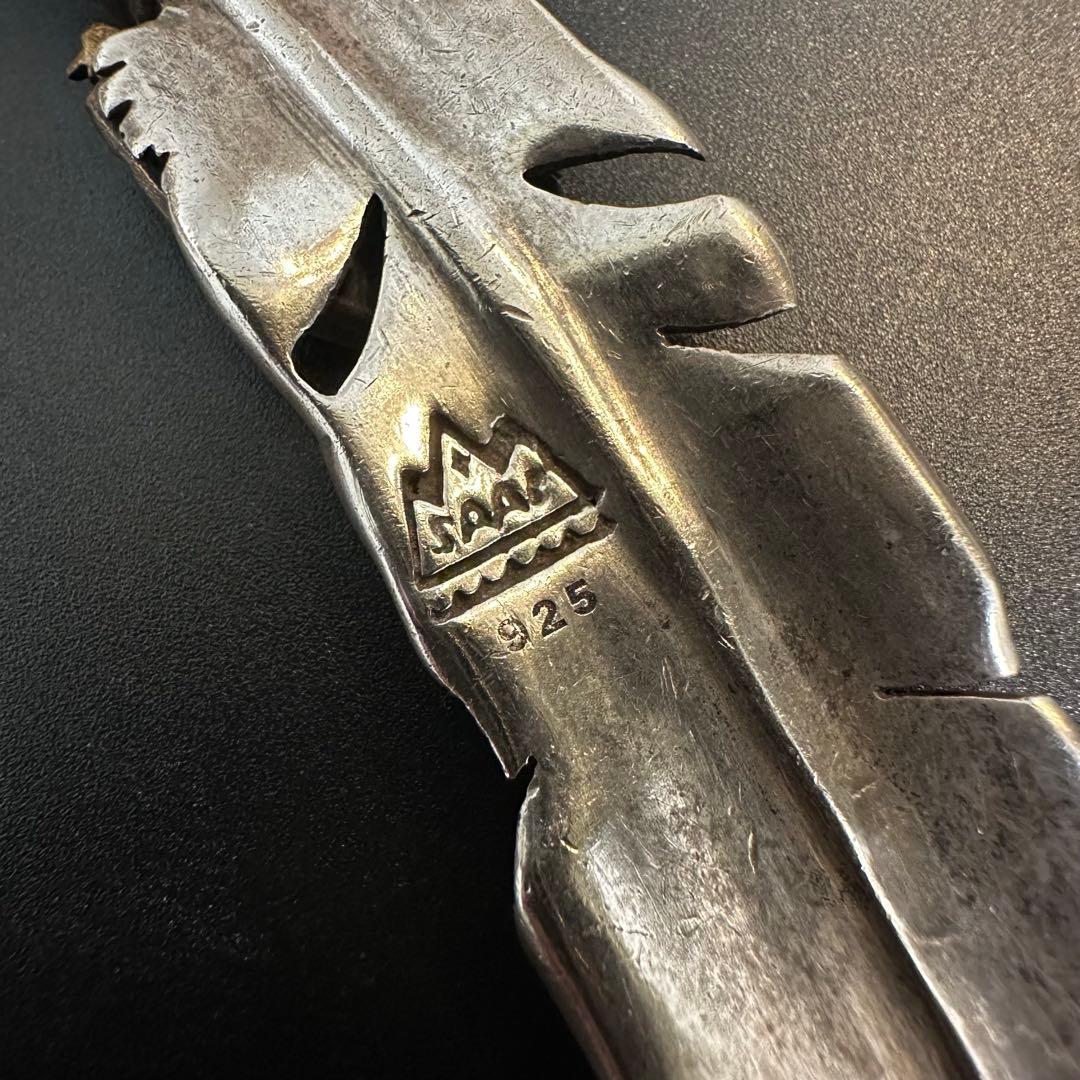 SAAD フェザー ブロンズハート 甲丸チェーン セット ネックレス