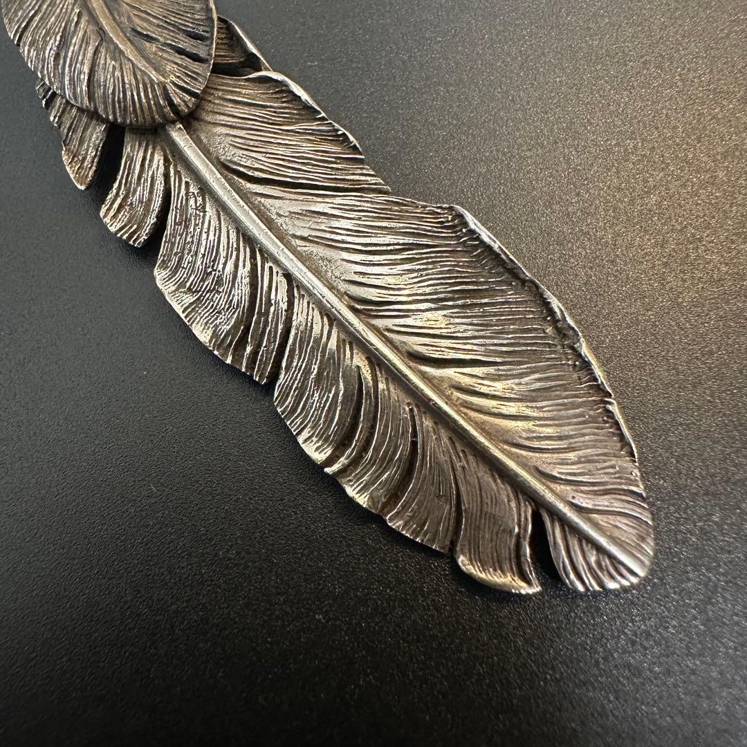 SAAD フェザー ブロンズハート 甲丸チェーン セット ネックレス