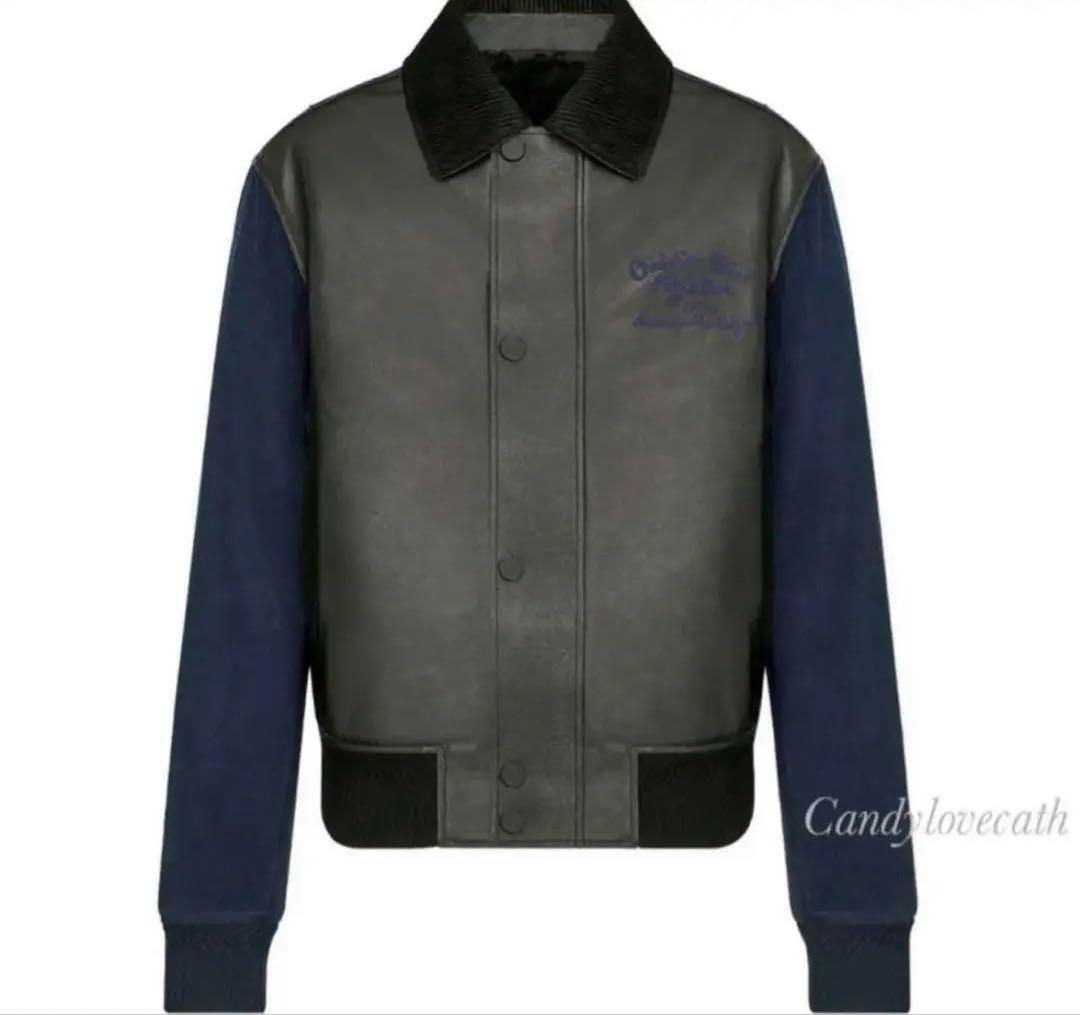 22AW ディオール　ATELIER レザー　ブルゾン　ジャケット