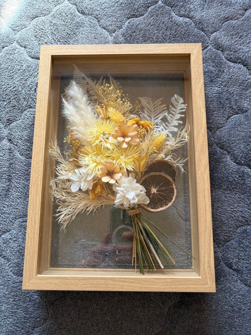 ドライフラワー フレーム付きアレンジメント
