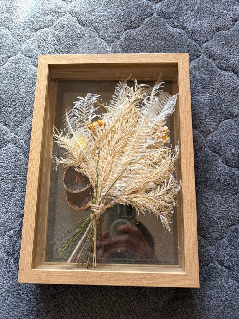 ドライフラワー フレーム付きアレンジメント
