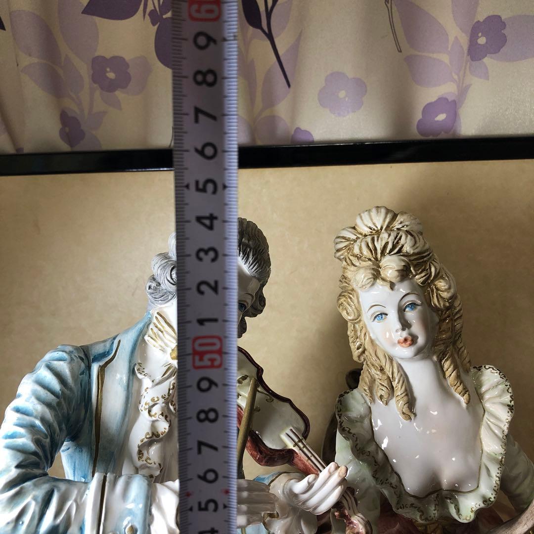 特大イタリア陶磁器製置物