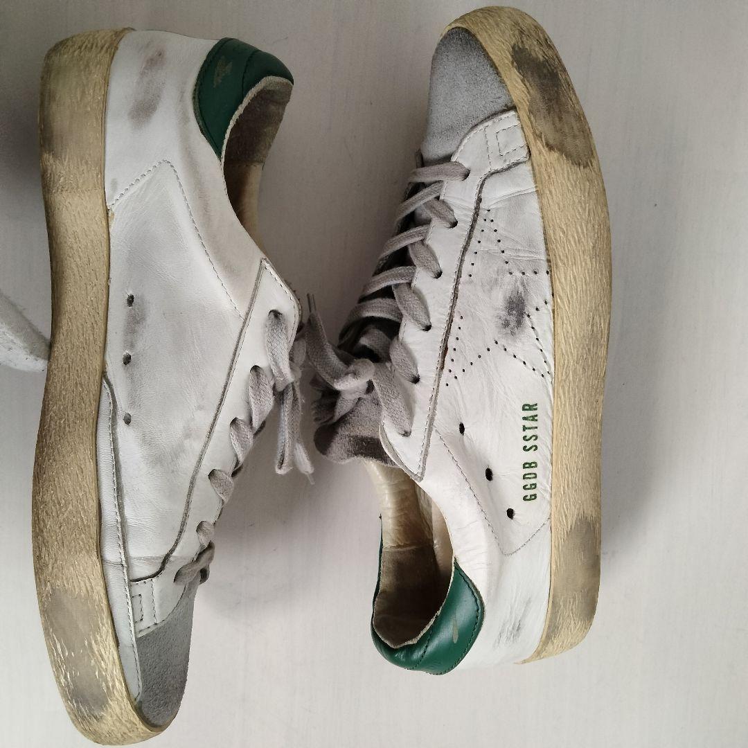 ゴールデングース スーパースター 38 スニーカー レザー スエード ホワイト
