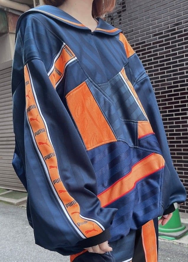 かむばかり adidas PUMA セーラージャージ パッチワークジャージ