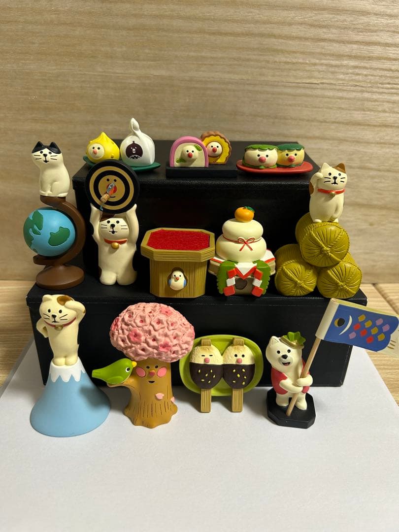 デコレ コンコンブル まとめ売り 地球儀猫など12点