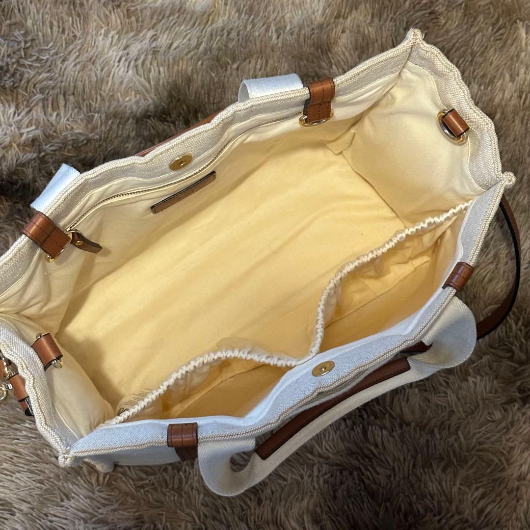Chloé キャンバス トートバッグ 大容量　 マザーズバッグクロエ
