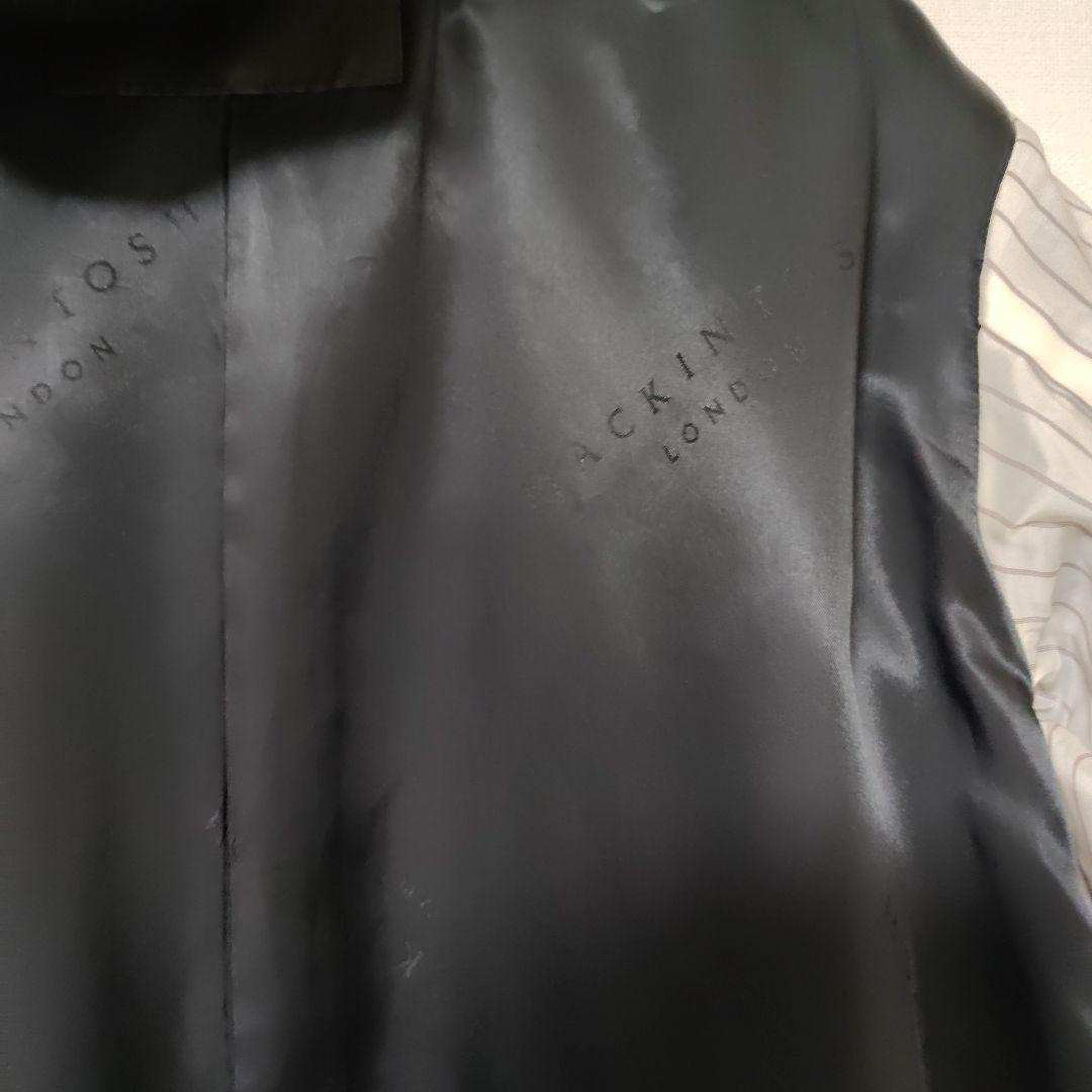 マッキントッシュ　ロンドン　フード付き黒コート