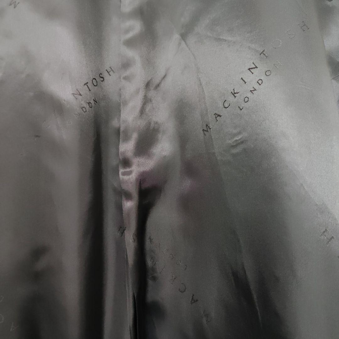 マッキントッシュ　ロンドン　フード付き黒コート