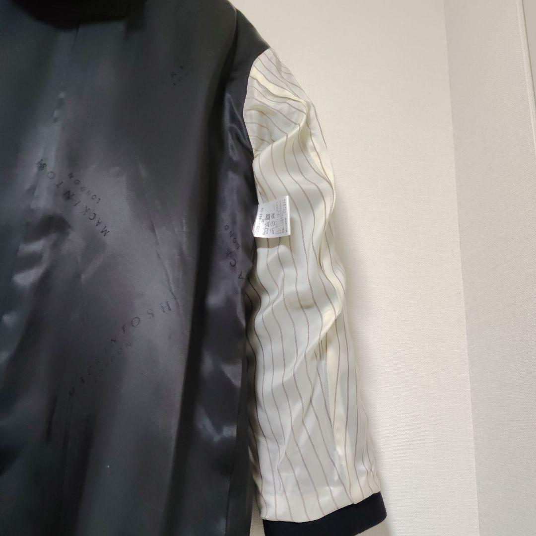 マッキントッシュ　ロンドン　フード付き黒コート